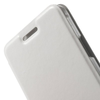 Samsung Galaxy Alpha G850 atverčiamas baltas odinis dėklas - piniginė / Priedai.lt