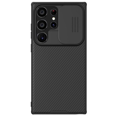 Samsung Galaxy S24 Ultra (SM-S928) „Nillkin“ CamShield Pro Magnetic juodas dėklas, nugarėlė su kameros apsauga | Priedai.lt