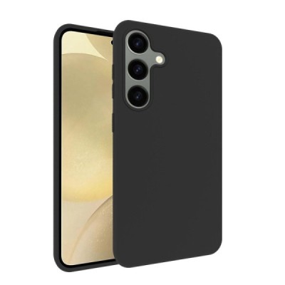 Samsung Galaxy S24+ (SM-S926) kieto silikono TPU juodas dėklas - nugarėlė | Priedai.lt