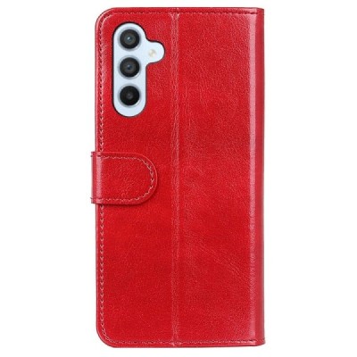 Samsung Galaxy A05s (SM-A057F) atverčiamas raudonas odinis dėklas, knygutė - piniginė | Priedai.lt