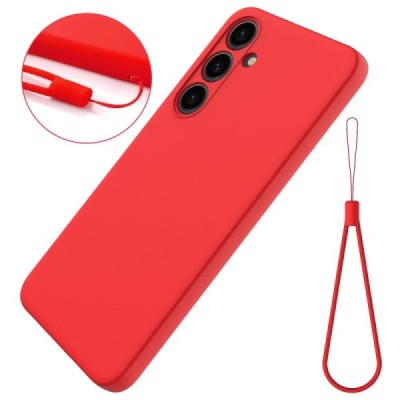 Samsung Galaxy S24+ (SM-S926) Shell kieto silikono (TPU) dėklas raudonas - nugarėlė | Priedai.lt